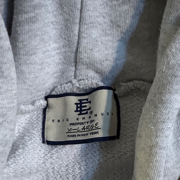 Eric Emanuel Light Gray Hoodie - Picture 2 of 5